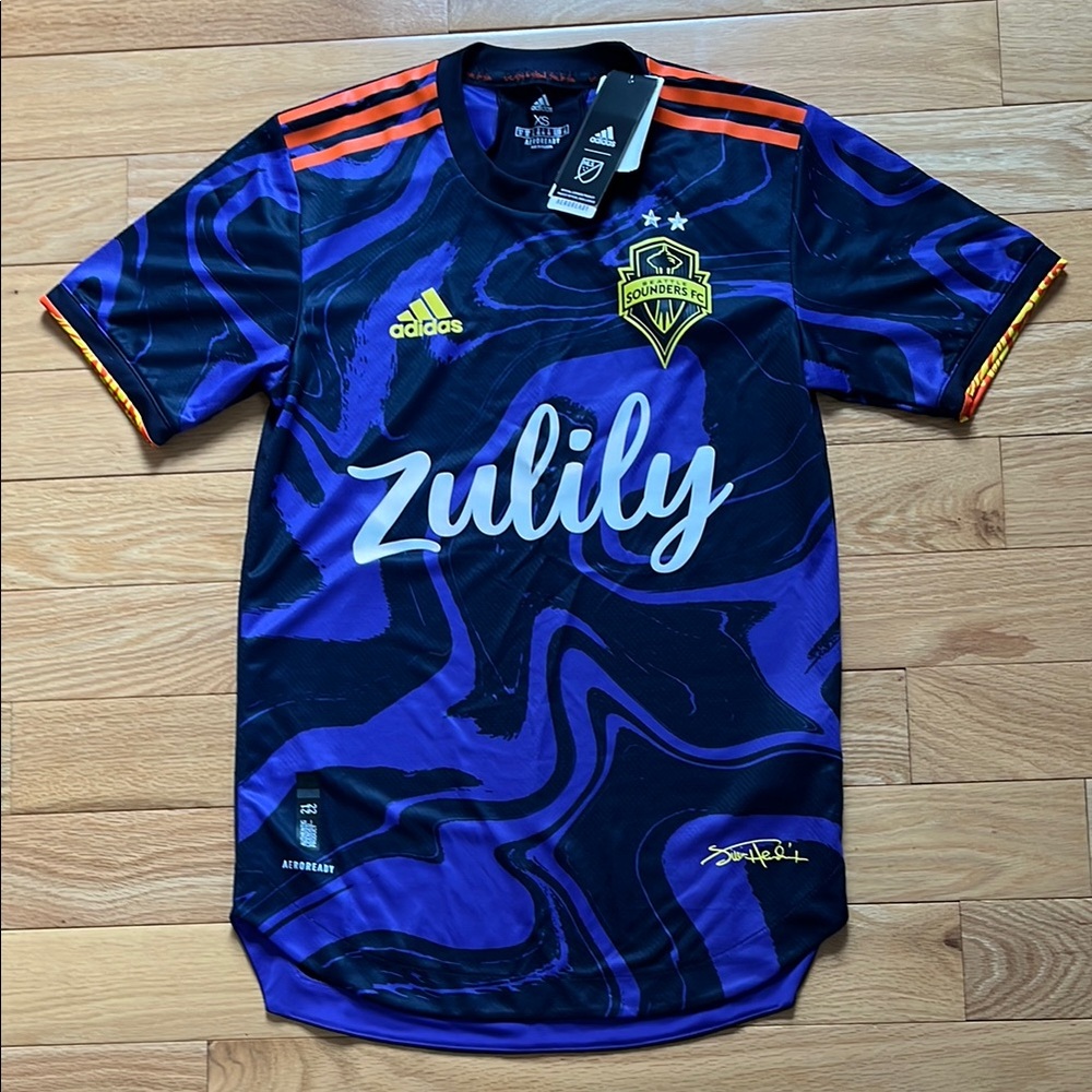 Adidas Seattle Sounders FC Authentic Jersey *Jimi Hendrix